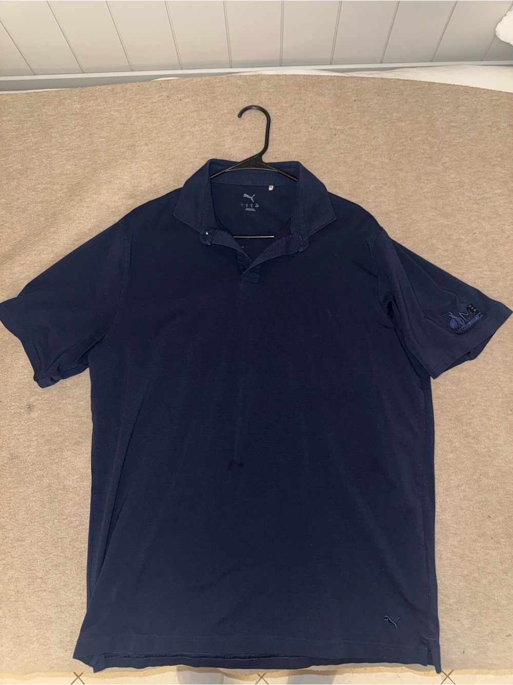 Puma Men’s Navy Golf Polo MB Open